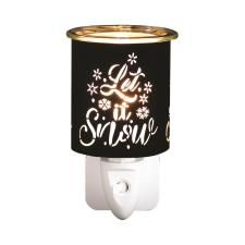 Aroma Black & Gold Let It Snow Plug In Wax Melt Warmer